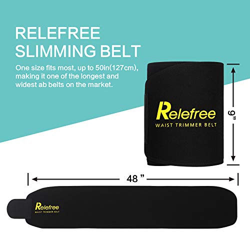 Relefree Faja Reductora Adelgazante, Adjustable Adelgazar Faja para la Cintura/Espalda/Lumbar Faja de Neopreno con Pegar （Fitness Hombre/Mujer Disponible） 1