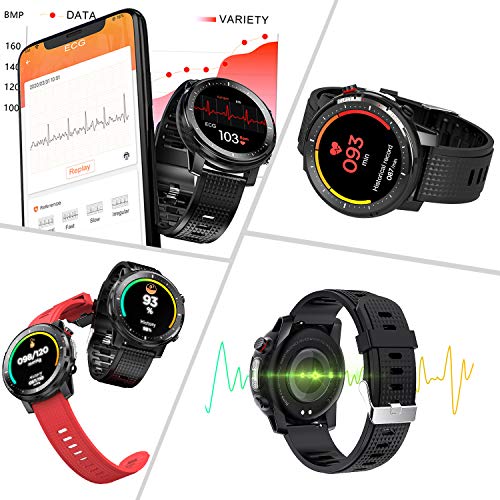 Reloj inteligente, rastreador de fitness, monitor de presión arterial, medidor de oxígeno en la sangre, monitor de frecuencia cardíaca, reloj inteligente compatible con teléfonos iPhone y Android.