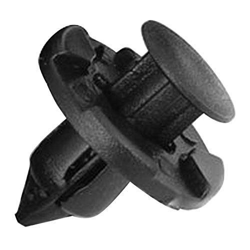 Remache Clip - SODIAL(R) 30 Piezas 8mm Agujero Negro Plastico Remache Cierre Parachoques Clip