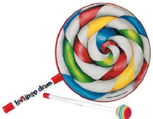 Remo Lollipop Drum - Tambor de mano infantil, 8 x 1" ET-7108-00