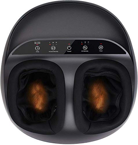RENPHO Masajeador de Pies Eléctrico Masaje Shiatsu con Calor Infrarrojo, Rodillos y Compresión de Aire, para Casa Oficina Uso Aliviar La Fatiga, Intensidad Regulable RENPHO Masajeador de Pies Eléctrico Masaje Shiatsu con Calor Infrarrojo, Rodillos y Compresión de Aire, para Casa Oficina Uso Aliviar La Fatiga, Intensidad Regulable
