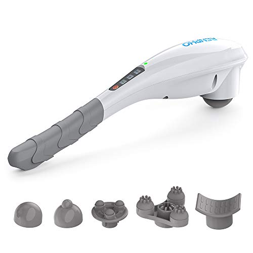 RENPHO Recargable Masajeador Inalámbrico de Percusión profunda para espalda, músculos, pie, cuello, hombro, pantorrilla - Alivio completo de los dolores corporales con 5 nódulos, Blanco RENPHO Recargable Masajeador Inalámbrico de Percusión profunda para espalda, músculos, pie, cuello, hombro, pantorrilla - Alivio completo de los dolores corporales con 5 nódulos, Blanco