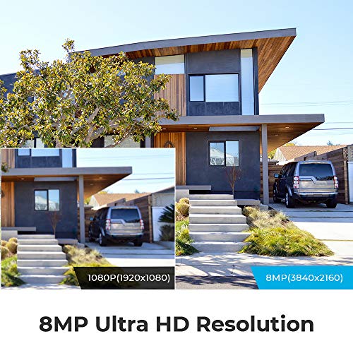 Reolink 4K Sistemas de Cámara Vigilancia PoE Exterior, Kit de Cámara Seguridad con 4X 8MP Cámaras IP PoE y 8 Canales 2TB HDD NVR para Grabación 24/7, Impermeable Visión Nocturna Audio, RLK8-800B4 Reolink 4K Sistemas de Cámara Vigilancia PoE Exterior, Kit de Cámara Seguridad con 4X 8MP Cámaras IP PoE y 8 Canales 2TB HDD NVR para Grabación 24/7, Impermeable Visión Nocturna Audio, RLK8-800B4