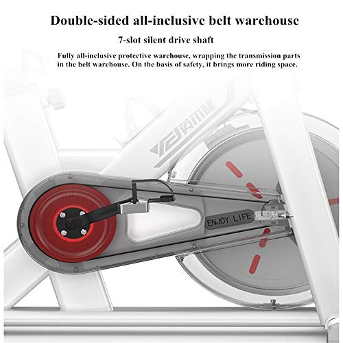 Resistencia ajustable bicicleta de ejercicios vertical Volantes silenciosos bicicleta spinning indoor Gimnasio Ejercicio Fitness con pedales antideslizantes Cardio TrainerA-110x56x114cm(43x22x45inch)