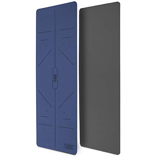 RE:SPORT Esterilla de Yoga, Pilates Antideslizante | Colchoneta de Gimnasia | Alfombrilla de Fitness y Deporte con Correa | 183 x 61 cm x 0,6 cm RE:SPORT Esterilla de Yoga, Pilates Antideslizante | Colchoneta de Gimnasia | Alfombrilla de Fitness y Deporte con Correa | 183 x 61 cm x 0,6 cm