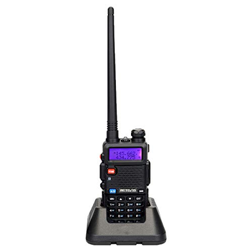 Retevis RT5R Walkie Talkie, 128 Canales Walkie Talkie Doble Banda Recargable, Transceptor de Mano con Radio FM, Portátil 2m / 70cm Radio de 2 Vías para Caza, Radioaficionado (Negro, 1 Pieza) Retevis RT5R Walkie Talkie, 128 Canales Walkie Talkie Doble Banda Recargable, Transceptor de Mano con Radio FM, Portátil 2m / 70cm Radio de 2 Vías para Caza, Radioaficionado (Negro, 1 Pieza)