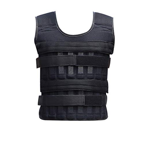 Reuvv - Chaleco lastrado de 20 kg ajustable, chaleco de para ejercicios de levantar peso, entrenamiento de boxeo, gimnasio, entrenamiento corporal, pérdida de peso y fitness Reuvv - Chaleco lastrado de 20 kg ajustable, chaleco de para ejercicios de levantar peso, entrenamiento de boxeo, gimnasio, entrenamiento corporal, pérdida de peso y fitness