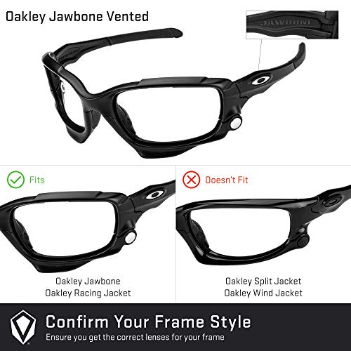 Revant Lentes de Repuesto Compatibles con Gafas de Sol Oakley Jawbone Vented, No Polarizados, Cristal Claro