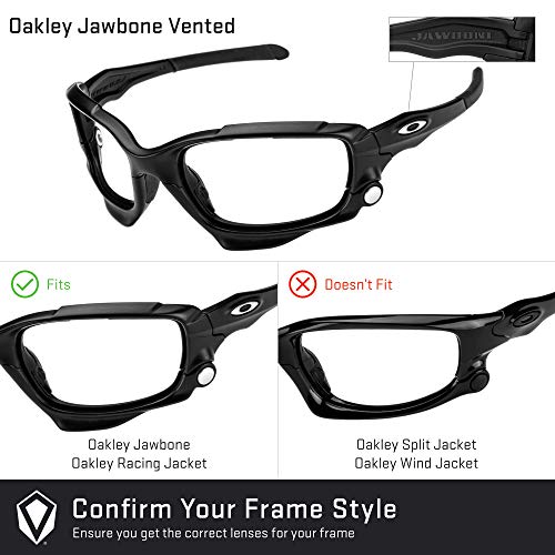 Revant Lentes de Repuesto Compatibles con Gafas de Sol Oakley Jawbone Vented, No Polarizados, Cristal Claro Revant Lentes de Repuesto Compatibles con Gafas de Sol Oakley Jawbone Vented, No Polarizados, Cristal Claro