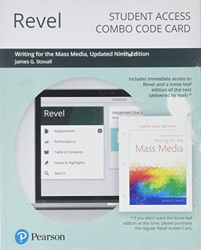 Revel for Writing for the Mass Media -- Combo Access Card
