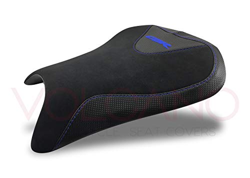 Revestimiento de asiento de neopreno antideslizante para CBR 600 RR 2005-2006 (H017C) (costuras azul) Revestimiento de asiento de neopreno antideslizante para CBR 600 RR 2005-2006 (H017C) (costuras azul)