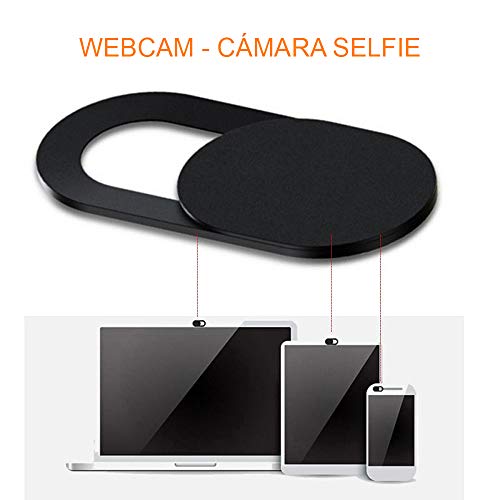 REY 10x Cubierta Webcam Cover Slider Diseño Ultra Fino, Anti-Hacker, Camera Cover Tapa Webcam para Ordenadores, PC, Portátiles, Tablets y Móviles REY 10x Cubierta Webcam Cover Slider Diseño Ultra Fino, Anti-Hacker, Camera Cover Tapa Webcam para Ordenadores, PC, Portátiles, Tablets y Móviles