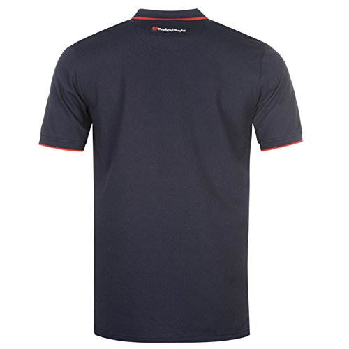 RFU Hombre England Rugby Core Polo Camisa Camiseta Ropa Deporte Running Entrenar Azul x-Large