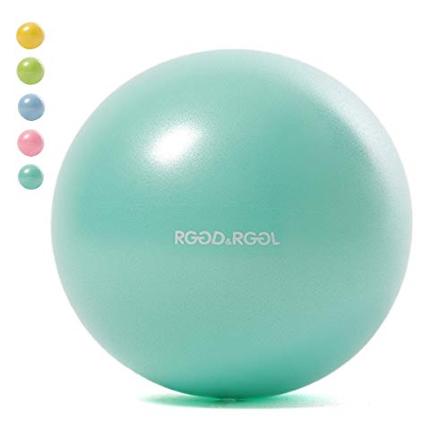 RGGD&RGGL - Mini pelota de yoga, pilates con diseño resistente a las fugas, 25 cm, pequeña bola de aglutinación para zonas de difícil acceso, compacta y portátil, pelota de gimnasia para casa