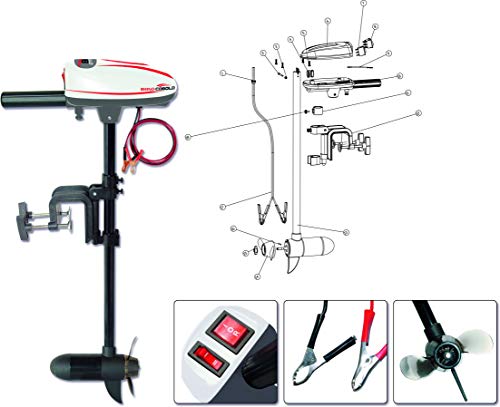 Rhino Motor Cobold - Motor para Barca de Pesca (12 V, 8 kg)