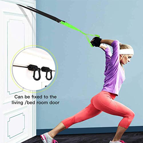 RHINOSPORT Juego de Entrenamiento de suspensión con Anclaje para Puerta Ajustable para Gimnasia en casa Adecuado para Viajes y para el Entrenamiento en Interiores y Exteriores RHINOSPORT Juego de Entrenamiento de suspensión con Anclaje para Puerta Ajustable para Gimnasia en casa Adecuado para Viajes y para el Entrenamiento en Interiores y Exteriores