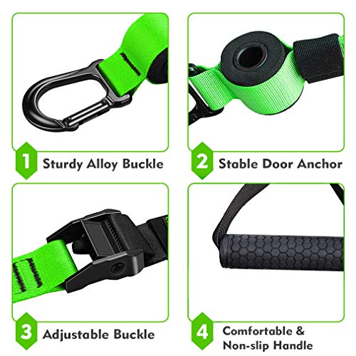 RHINOSPORT Juego de Entrenamiento de suspensión con Anclaje para Puerta Ajustable para Gimnasia en casa Adecuado para Viajes y para el Entrenamiento en Interiores y Exteriores RHINOSPORT Juego de Entrenamiento de suspensión con Anclaje para Puerta Ajustable para Gimnasia en casa Adecuado para Viajes y para el Entrenamiento en Interiores y Exteriores