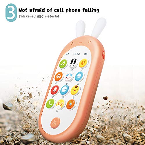 Richgv Juguetes Teléfono Bilingüe, Mando a Distancia Conejo, Juguete Electrónico Bebé,Teléfono Infantil con Luces, Sonidos y Canciones en Inglés (Rosa)… Richgv Juguetes Teléfono Bilingüe, Mando a Distancia Conejo, Juguete Electrónico Bebé,Teléfono Infantil con Luces, Sonidos y Canciones en Inglés (Rosa)…