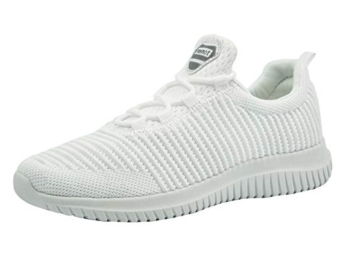 riemot Zapatillas Deportivas para Hombre, Zapatos para Correr Deporte al Aire Libre Running Fitness Gimnasio Súper Ligeras y Transpirables Sneakers Calzado Casual, M - Blancas EU 43 riemot Zapatillas Deportivas para Hombre, Zapatos para Correr Deporte al Aire Libre Running Fitness Gimnasio Súper Ligeras y Transpirables Sneakers Calzado Casual, M - Blancas EU 43