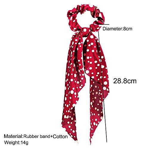 Rinasun Moda elástico lunares estampado floral niñas arco cuerda lazos mujeres accesorios para el cabello coleta bufanda coleta coleta coleta (8 puntos negro) Rinasun Moda elástico lunares estampado floral niñas arco cuerda lazos mujeres accesorios para el cabello coleta bufanda coleta coleta coleta (8 puntos negro)
