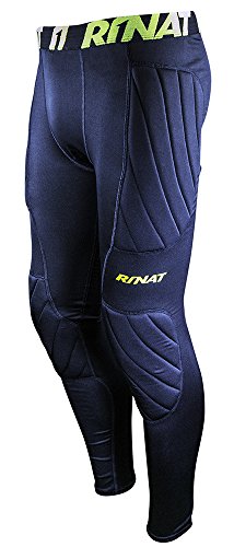 Rinat 18PLA40-201-215 Malla de Portero con protecciones, Unisex Adulto, Negro, AXL