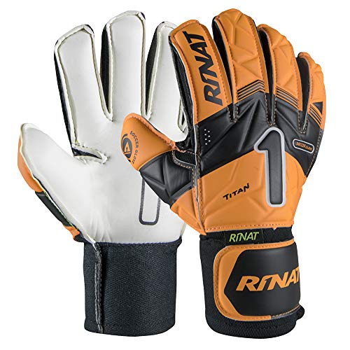 Rinat Titan As Guante De Portero, Unisex Adulto, Naranja/Negro, 7