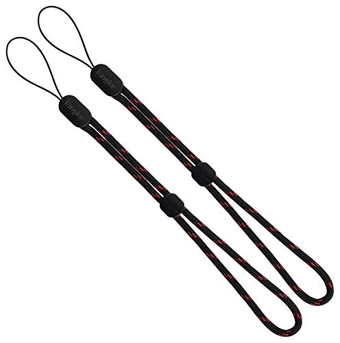 Ringke Acollador Correa para la Muñeca (2 Pack) Paracord Correa para Teléfono Celular, Cámara, Móvil, iPhone 11/Pro/MAX, XR, X/XS, 7/8/Plus, Xiaomi Redmi Note 8, 7, Mi 9T, etc - Black Ruby Ringke Acollador Correa para la Muñeca (2 Pack) Paracord Correa para Teléfono Celular, Cámara, Móvil, iPhone 11/Pro/MAX, XR, X/XS, 7/8/Plus, Xiaomi Redmi Note 8, 7, Mi 9T, etc - Black Ruby