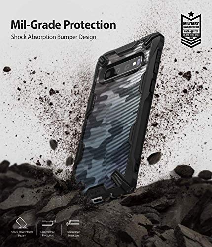 Ringke Fusion X Diseño DDP Compatible con Funda Galaxy S10 Plus Semi-Opaco PC Parte Posterior con TPU Bumper Elegante Proteccion Cover para Galaxy S10 Plus (2019) - Camo Black Ringke Fusion X Diseño DDP Compatible con Funda Galaxy S10 Plus Semi-Opaco PC Parte Posterior con TPU Bumper Elegante Proteccion Cover para Galaxy S10 Plus (2019) - Camo Black