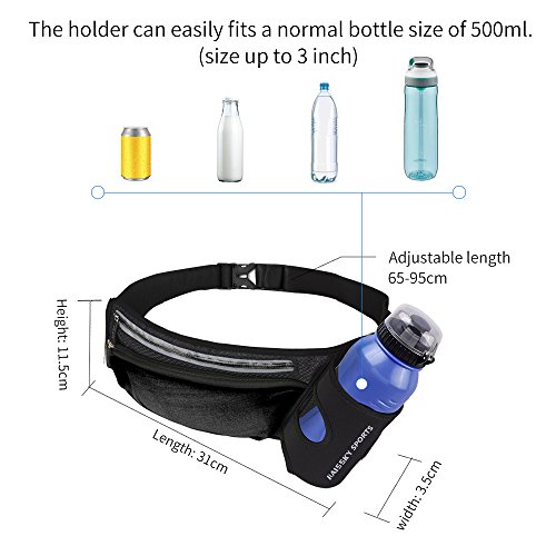 Riñonera Running cintura cinturón deportiva Belt botella titular Fitness impermeable cintura bolsa de transporte para Correr, ciclismo viajar senderismo y Bum Bag bolsa para iPhone Samsung Smartphones Riñonera Running cintura cinturón deportiva Belt botella titular Fitness impermeable cintura bolsa de transporte para Correr, ciclismo viajar senderismo y Bum Bag bolsa para iPhone Samsung Smartphones