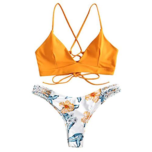 riou Bikini Conjuntos de Bikinis para Mujer Push Up Mujeres Traje de BaƱO Estampado Bohemio Dividido BaƱAdores con Relleno Tops y Braguitas Mujer 2019 brasileƱos vikinis riou Bikini Conjuntos de Bikinis para Mujer Push Up Mujeres Traje de BaƱO Estampado Bohemio Dividido BaƱAdores con Relleno Tops y Braguitas Mujer 2019 brasileƱos vikinis