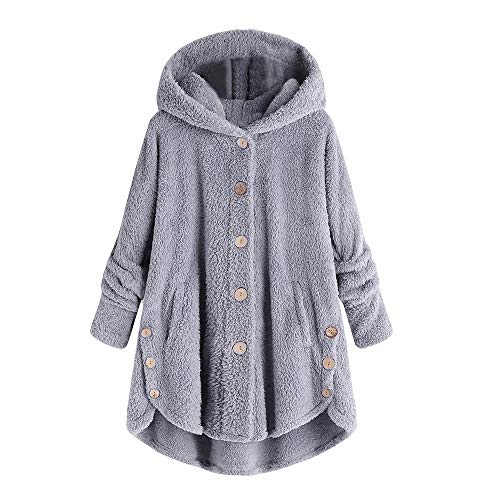 riou Mujer Sudadera con Capucha para Mujer tamaño Grande suéter para Mujer otoño e Invierno Camisa de Manga Larga Chaqueta Caliente botón de Felpa Descuento riou Mujer Sudadera con Capucha para Mujer tamaño Grande suéter para Mujer otoño e Invierno Camisa de Manga Larga Chaqueta Caliente botón de Felpa Descuento