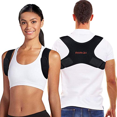 RIRGI Corrector de Postura, Cinturón Postura Corrección Lumbar Apoyo para Hombres y Mujer, Corrector de Postura para Espalda, Ajustable y Cómoda (L)