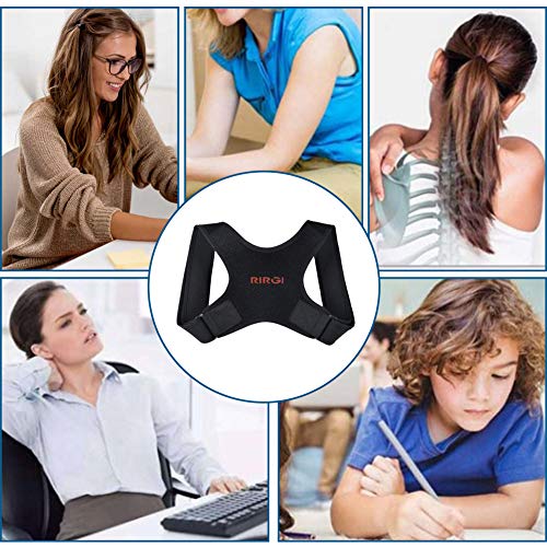 RIRGI Corrector de Postura, Cinturón Postura Corrección Lumbar Apoyo para Hombres y Mujer, Corrector de Postura para Espalda, Ajustable y Cómoda (L)