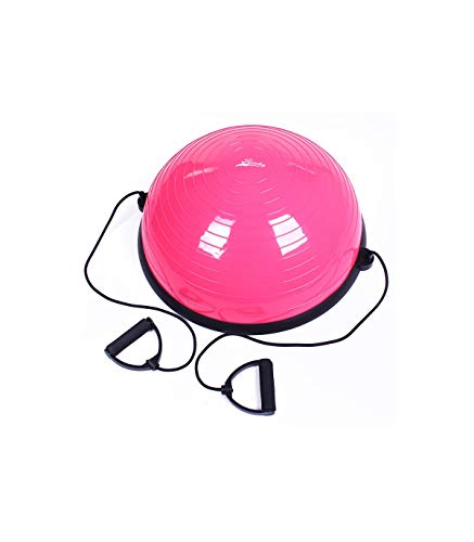 Riscko Semiesfera de Equilibrio Balance Air Step 58 cm Bola de Equilibrio Trainer - Rosa