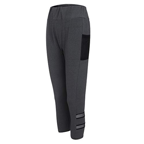 RISTHY Mallas Leggings Mujer Tallas Grandes 3/4 Pantalones de Yoga Deportivas Pantalones Cortos Deporte Fitness Mujeres para Correr Yoga Gym Pantalón Elásticos Pilates