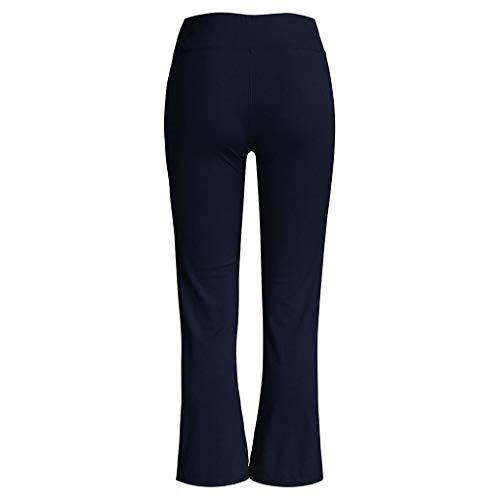 RISTHY Pantalones de Yoga Mujeres Pantalones Acampanados Tiro Regular Bootcut Campana Leggins Elegantes Push Up Slim Fit Pantalones Fitness Cintura Alta Deportivo