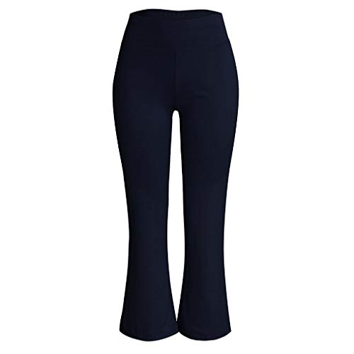 RISTHY Pantalones de Yoga Mujeres Pantalones Acampanados Tiro Regular Bootcut Campana Leggins Elegantes Push Up Slim Fit Pantalones Fitness Cintura Alta Deportivo