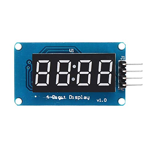 RLJJCS1163 TM1637 4 bits MÓDULO DE Pantalla LED Digital 7 SEGMENTO DE Tubo DE Anode Rojo DE 0,36 P INCUMEDUDA TABE DE Conductor Control