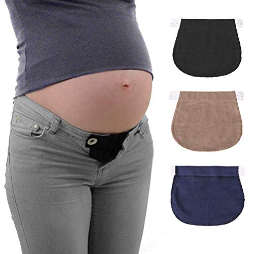 Rmeet Extensores de Cintura,3 Pack Ajustable Extensor de Cintura Elásticos Extensor de Cierre de Botón para Pantalones Vaqueros Juego Rmeet Extensores de Cintura,3 Pack Ajustable Extensor de Cintura Elásticos Extensor de Cierre de Botón para Pantalones Vaqueros Juego