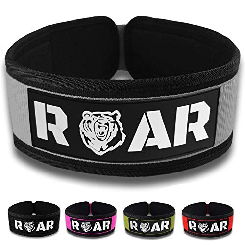 Roar® Cinturón Lumbar Gimnasio, Cinturon Gimnasio Hombre y Mujer, Cinturon Halterofilia, Powerlifting, Crossfit, Levantamiento Peso, Musculacion, Cinturon Gym Hombre, Cinturon Pesas (Gris, L) Roar® Cinturón Lumbar Gimnasio, Cinturon Gimnasio Hombre y Mujer, Cinturon Halterofilia, Powerlifting, Crossfit, Levantamiento Peso, Musculacion, Cinturon Gym Hombre, Cinturon Pesas (Gris, L)