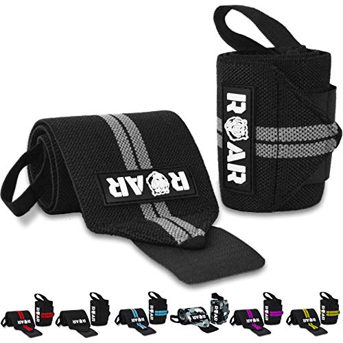 Roar® Muñequeras Deportivas, Muñequeras Crossfit Hombre y Mujer, Muñequeras Gym Hombre, Wrist Wraps, Muñequera Crossfit, Muñequeras Gimnasio, Calistenia, Musculacion, Halterofilia (Gris) Roar® Muñequeras Deportivas, Muñequeras Crossfit Hombre y Mujer, Muñequeras Gym Hombre, Wrist Wraps, Muñequera Crossfit, Muñequeras Gimnasio, Calistenia, Musculacion, Halterofilia (Gris)