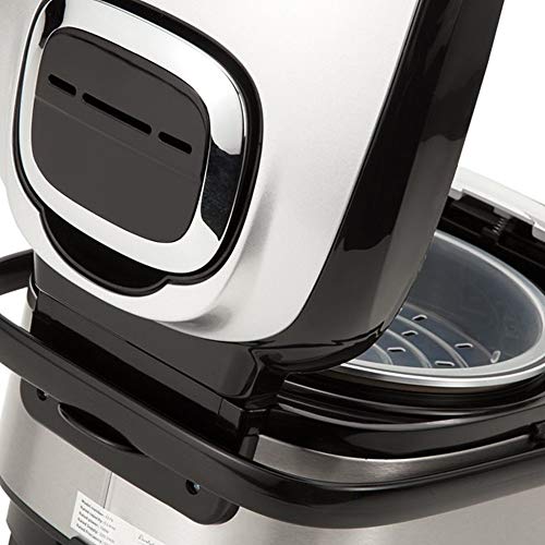 Robot de Cocina Multifunción con Voz, Programable 24 horas, Capacidad de 5 Litros (10 Comensales). 4 Menús Preconfigurados, 8 Programas Automáticos y Calentamiento Envolvente Max. 180ºC