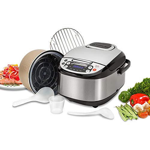 Robot de Cocina Multifunción con Voz, Programable 24 horas, Capacidad de 5 Litros (10 Comensales). 4 Menús Preconfigurados, 8 Programas Automáticos y Calentamiento Envolvente Max. 180ºC Robot de Cocina Multifunción con Voz, Programable 24 horas, Capacidad de 5 Litros (10 Comensales). 4 Menús Preconfigurados, 8 Programas Automáticos y Calentamiento Envolvente Max. 180ºC