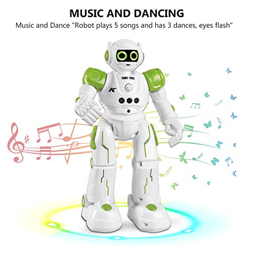 Robot de Juguete para Niños, Recargable Robots de Control Remoto para Niños de 3 a 7 Años, Inteligente Hablar (Solo en Inglés) Caminar Bailando Radiocontrol Robots de Codificación Regalo para Niños Robot de Juguete para Niños, Recargable Robots de Control Remoto para Niños de 3 a 7 Años, Inteligente Hablar (Solo en Inglés) Caminar Bailando Radiocontrol Robots de Codificación Regalo para Niños