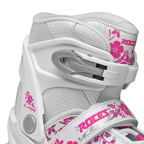 Roces Compy 8.0 - Patines en línea para niña, color Blanco (White-Violet), talla 38-41