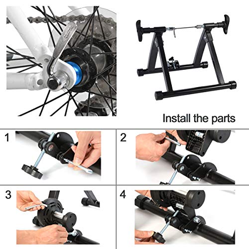 ROCKBROS Rodillo Magnético de Ciclismo para Entrenamiento Plegable para MTB Bici de Carretera 700C y Fixed Gear ROCKBROS Rodillo Magnético de Ciclismo para Entrenamiento Plegable para MTB Bici de Carretera 700C y Fixed Gear
