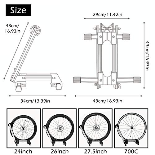 ROCKBROS Soporte Suelo para Bicicleta Aparcamiento Plegable Portátil para MTB Carretera Ebike ROCKBROS Soporte Suelo para Bicicleta Aparcamiento Plegable Portátil para MTB Carretera Ebike