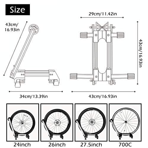 ROCKBROS Soporte Suelo para Bicicleta Aparcamiento Plegable Portátil para MTB Carretera Ebike