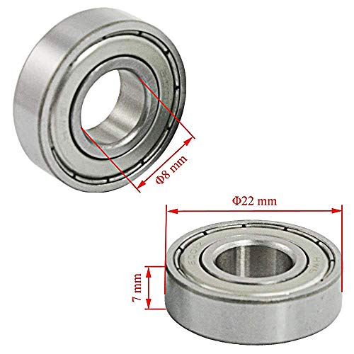 Rodamientos De Bolas Rodamientos De Skate Para Longboard 608 Eodamientos De Bolas, Fila Unica Apantallados Rodamientos De Bolas De Ranura Profunda, Tamaño En Miniatura, Plata, 10 Unidades Rodamientos De Bolas Rodamientos De Skate Para Longboard 608 Eodamientos De Bolas, Fila Unica Apantallados Rodamientos De Bolas De Ranura Profunda, Tamaño En Miniatura, Plata, 10 Unidades