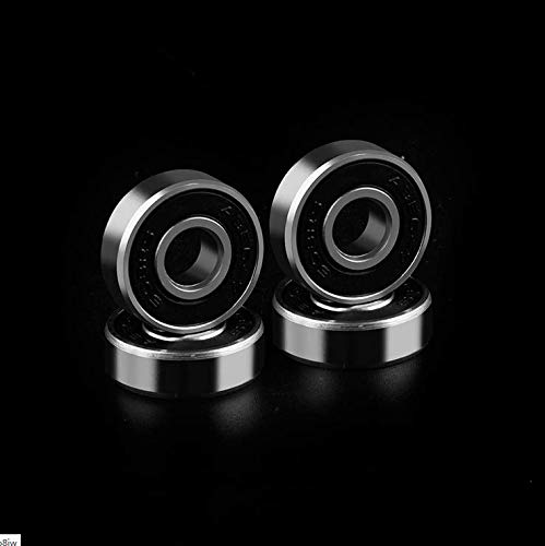 Rodamientos de Skate,608 RS Cojinetes de Patines 10 Pack Doble Rodamientos Metal Cojinetes de Skateboards Longboard para Fidget Spinner Proyecto de impresión en 3D Patinetas 608 ZZ ABEC-9 8mm Negro Rodamientos de Skate,608 RS Cojinetes de Patines 10 Pack Doble Rodamientos Metal Cojinetes de Skateboards Longboard para Fidget Spinner Proyecto de impresión en 3D Patinetas 608 ZZ ABEC-9 8mm Negro